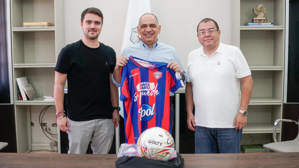 Esta sería la nueva camiseta del Unión Magdalena 2024. Conserva el eslogan de la alcaldía <a href="/CarlosPinedoC/">Carlos Pinedo Cuello</a> 

¿Les gusta?