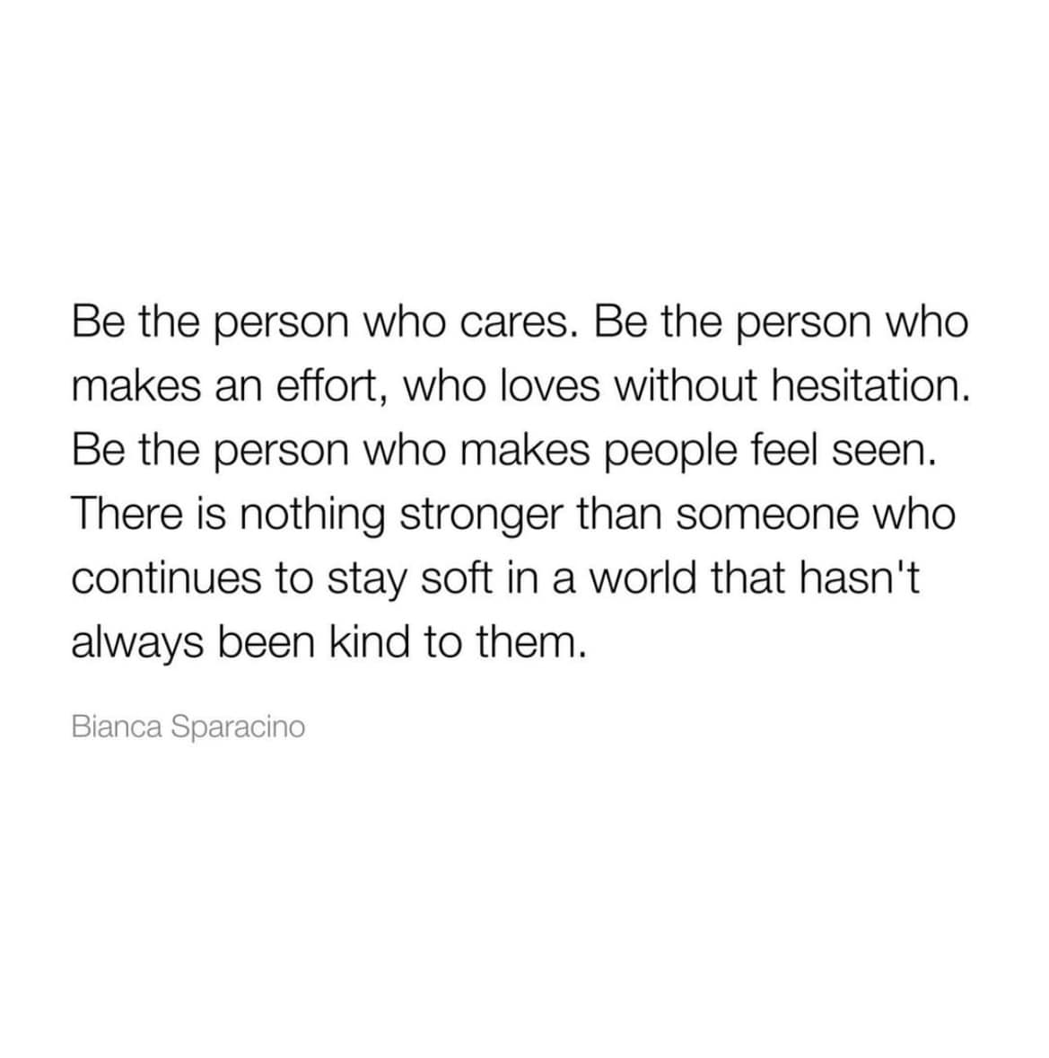 I want to be a person who relates to others