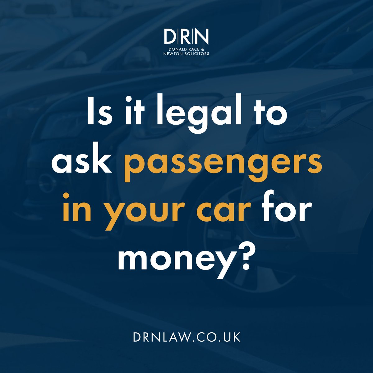 Here's the deal: 🚗 Profiting from driving passengers may affect your car insurance policy. 🚗 Operating as an unlicensed taxi can result in a fines and automatic driving ban. Found yourself in a difficult position following a road traffic incident? 👉 bit.ly/35j46uu