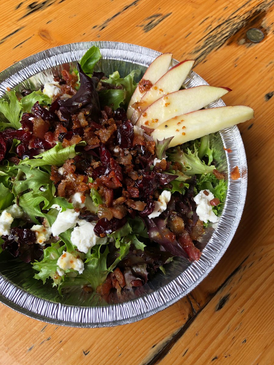 festva's tweet photo. Favorite Fest salad? It’s a toss up.

The combination of creamy goat cheese, sweet cranberries, salty bacon bits, topped with a tangy honey dijon vinaigrette makes this Crisp Apple Salad favorite. 

Enjoy the lighter side and try a salad with your choice of protein on top! https://t.co/YeJP8rN2Kw