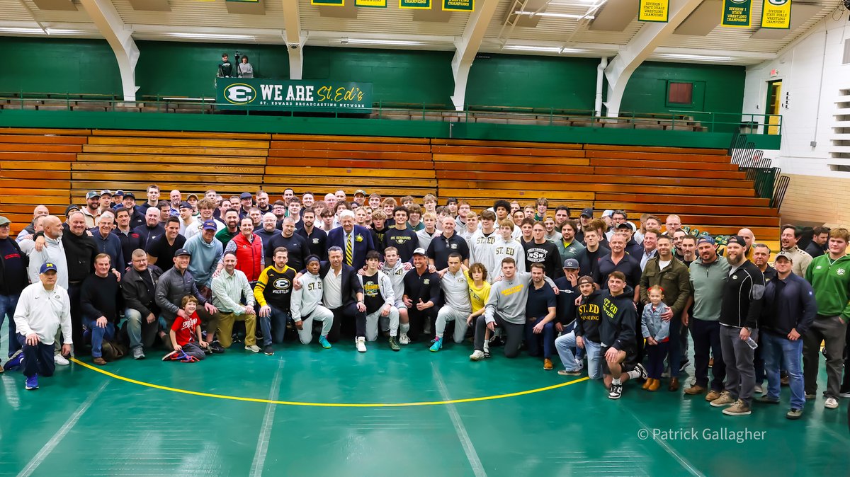 A TRUE SERVANT LEADER: COACH URBAS 🤼‍♂️ ⭐ 🦅 Last Friday, we officially dedicated the Greg Urbas Wrestling Room. It's a fitting tribute to the force behind the program’s unparalleled record, however, we all know the measure of Coach Urbas' impact extends far beyond the mat.