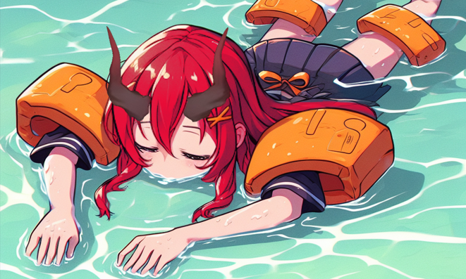 CKDuclyn's tweet photo. When @XinAsuwa says she could swim, all I could imagine was her splashing in a puddle. #XinMeme https://t.co/rnontp5YRb