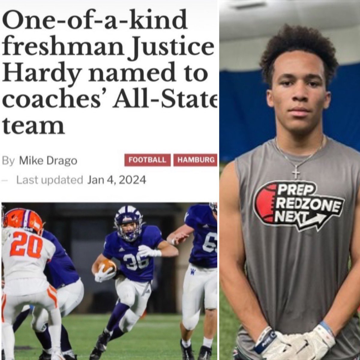 He’s been HIM…for a long time 💯 @JusticeHardy12 @PrepRedzoneNext