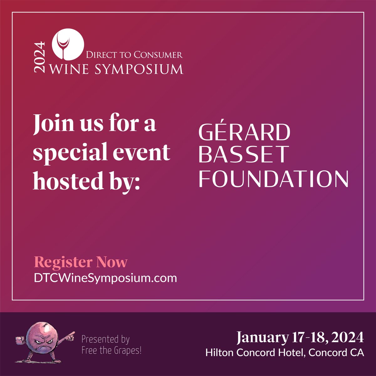 Join <a href="/LulieHalstead/">lulie.halstead</a> &amp; The Gérard Basset Foundation at DTCWS on 1/17 to learn how the Foundation will extend funding to support educational &amp; professional programs in the U.S. that develop #DEI in the #wine, spirits &amp; hospitality sectors. Find details here: dtcwinesymposium.com/program/