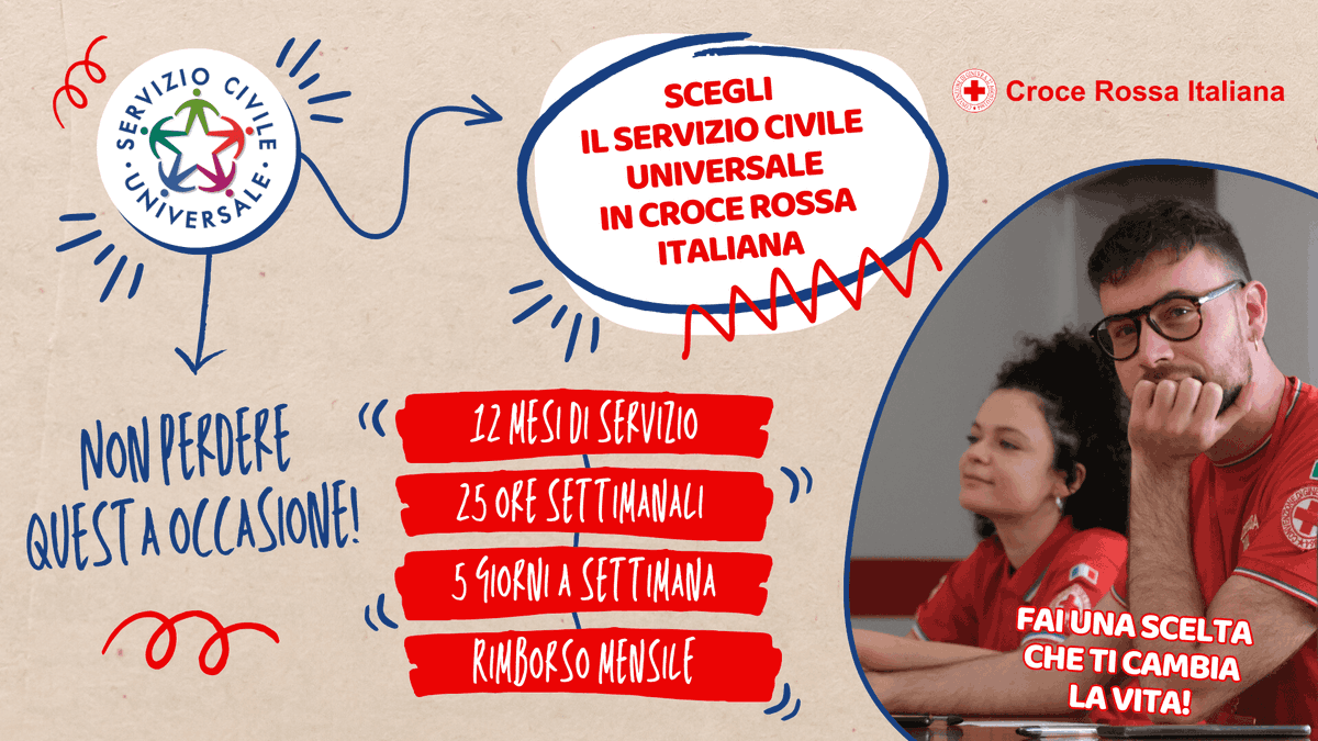 Servizio Civile in Croce Rossa a Viterbo 2024/2025 dlvr.it/T112x7