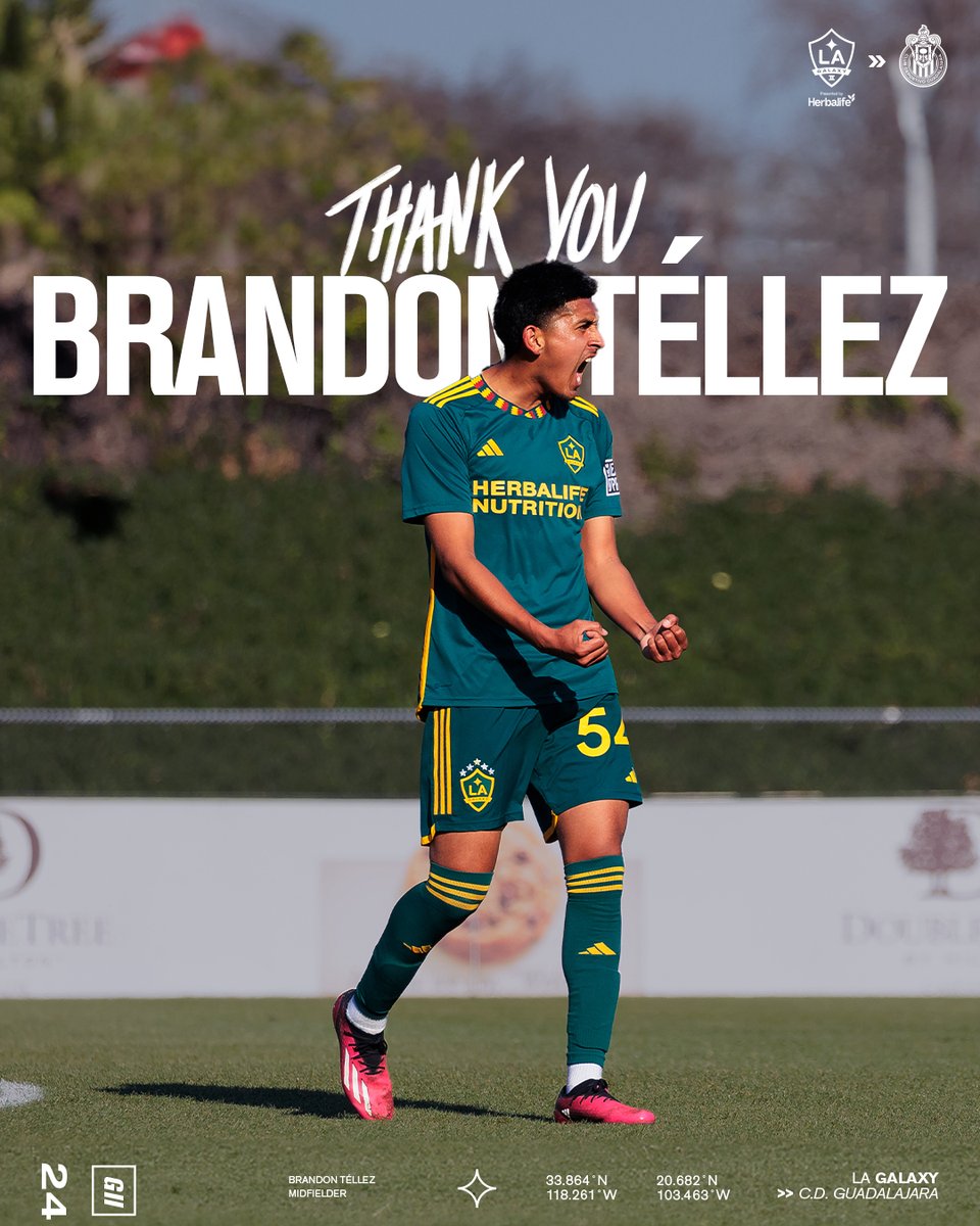 Buena suerte, Nano ✨ Brandon Téllez has been transferred to Liga MX side Club Deportivo Guadalajara. 📰: bit.ly/3tLxQkf