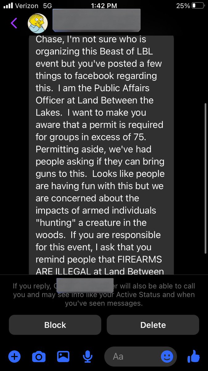 ChaseC110's tweet photo. From that one time we’re I organized a Big Foot Hunt at LBL with over 6,000 people set to attend. Feds never wanna see us win. https://t.co/WpQEIhCqtl