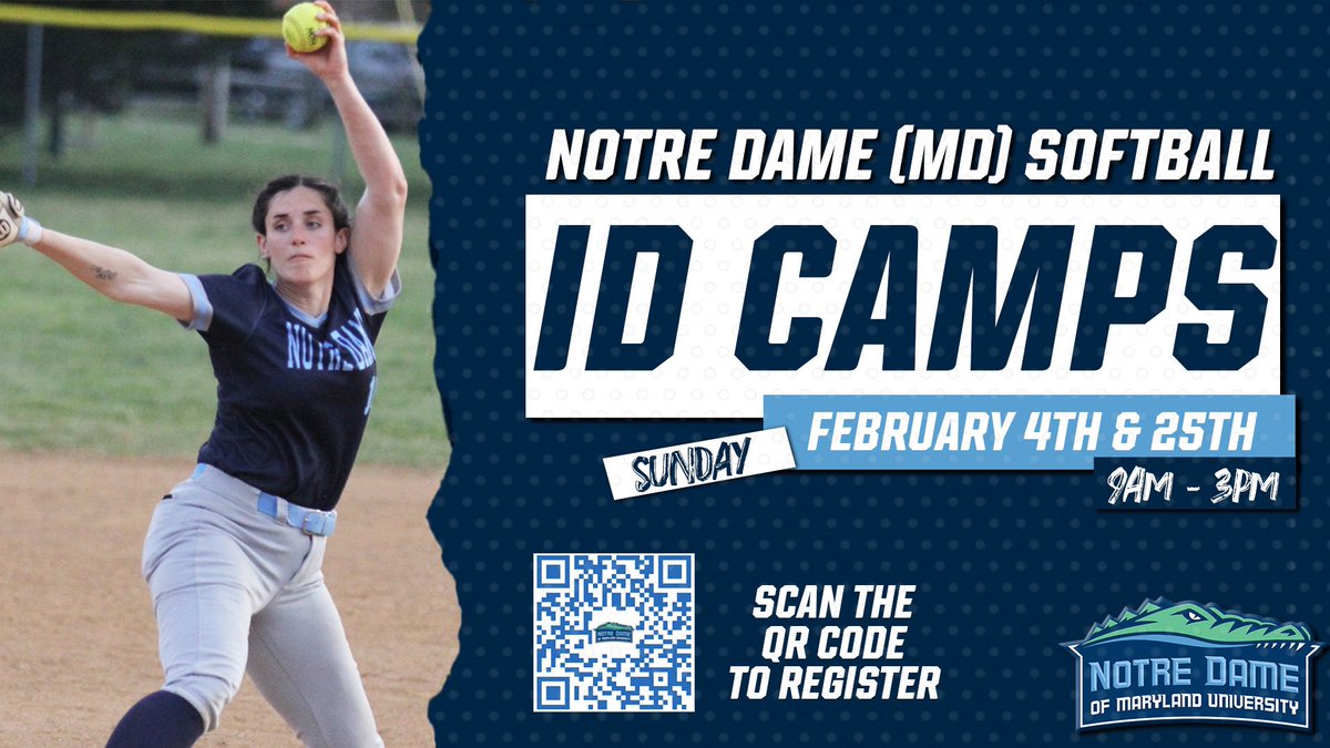 NDMU Softball is hosting 2 winter ID camps this February! Link to register in bio 🐊