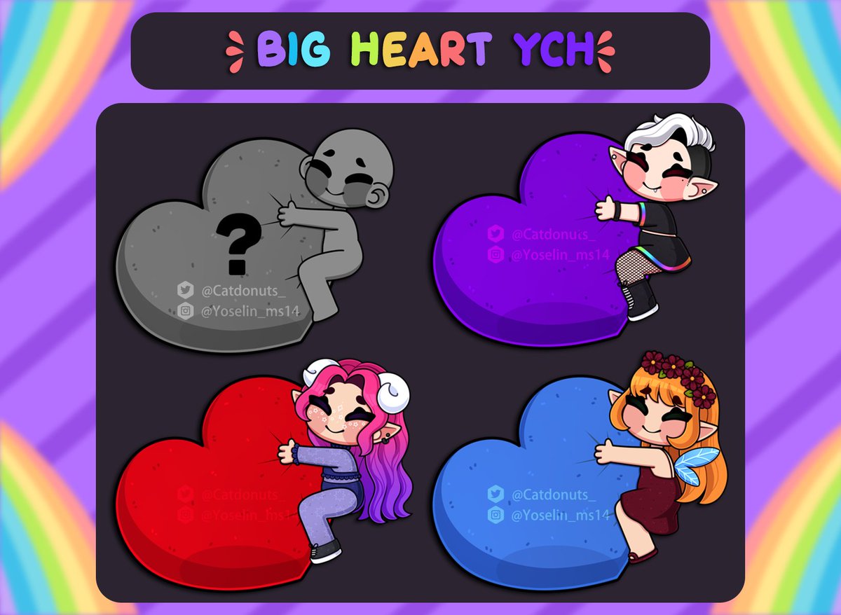 ╔═════════════════╗
    ♡🌷Valentine's Day🌷♡
💗Big Heart YCH - Chibi💗
💌Order here on vgen💌
🟢VGEN: vgen.co/YoselinMS
╚═════════════════╝
💟Are appreciated ♡ + ↻

#VGen | #VGenComm  |#VGenOpen