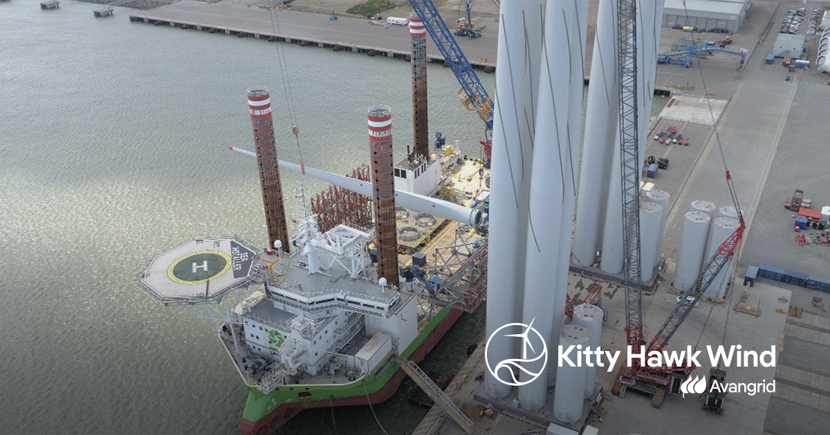 KittyHawkWind's tweet photo. “Offshore wind should play a major role in the nation’s transition to more sustainable...energy. Hampton Roads, with its strategic location...good ports...and skilled maritime workforce...can play a leading role in that emerging industry.” - Virginian-Pilot Editorial 11/30/23 https://t.co/AG3bh5DqQ1