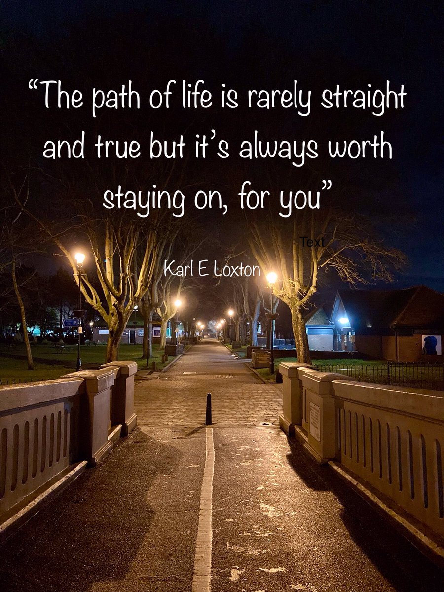 swan8inspirates's tweet photo. #Lifequotes #ThePath #quotes 

Todays #thoughtquote was inspired by a #nightwalk and #silence 

“The path of life is rarely straight and true but it’s always worth staying on, for you” ~ KEL🫶 https://t.co/7UMM2ZR025
