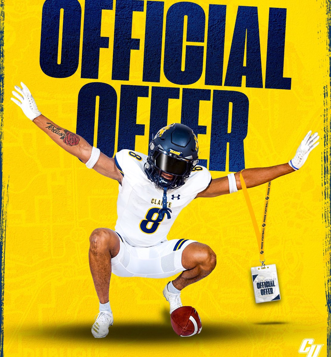 agtg ✝️ after a talk with @CoachHicksCU i am blessed to receive an offer from clarke university