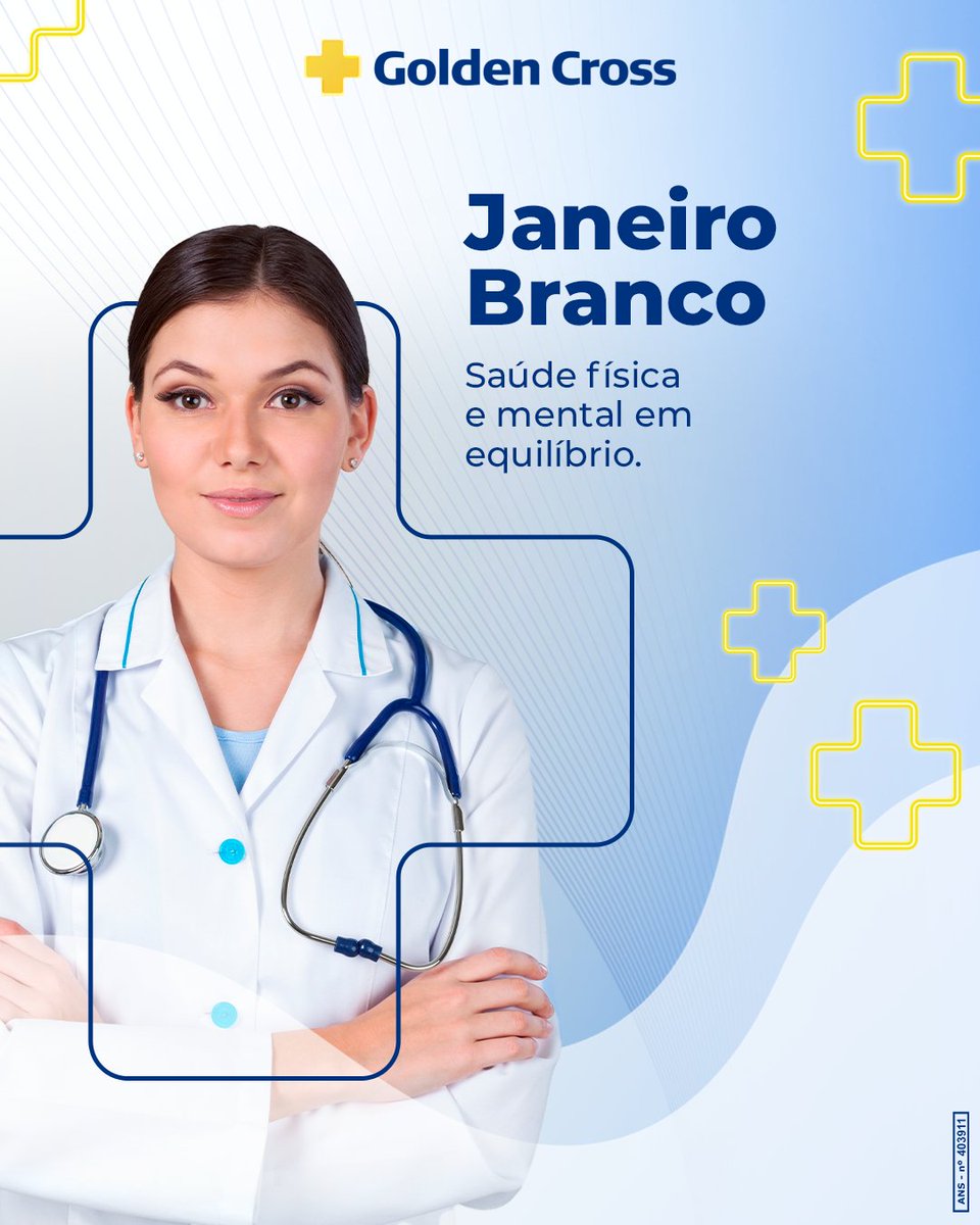 Janeiro é o mês do convite à olharmos para a saúde mental e emocional.🤍

Afinal, cuidar da mente é investir em uma vida mais plena e feliz! ✨

Vamos juntos?

#SaúdeMental #GoldenCross #JaneiroBranco