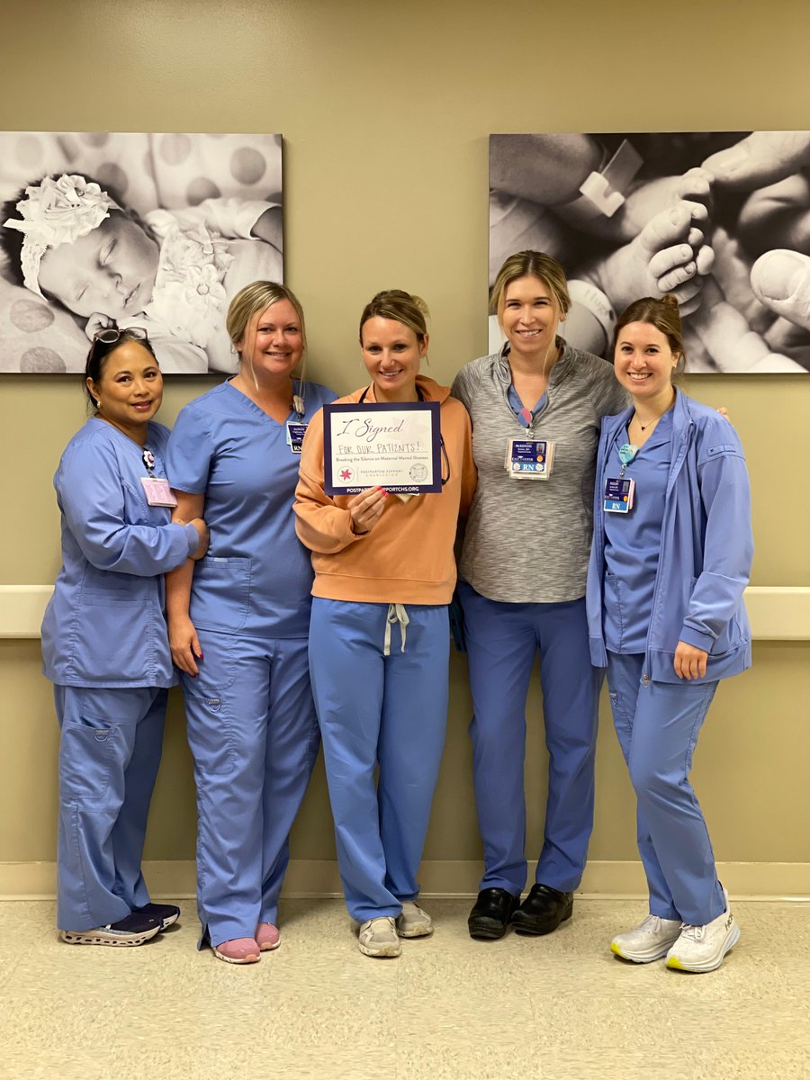 ECooperMedCtr's tweet photo. We're excited to share our participation in Postpartum Support Charleston's "I Signed" campaign, an initiative that raises awareness for postpartum mental illness. We're committed to supporting new parents facing challenges and providing them with the resources they need. https://t.co/oemMGYQl5q
