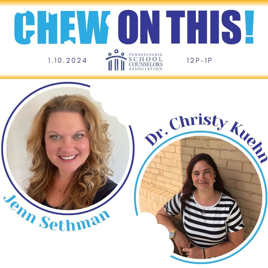 PSCA and CPE Invite You to “Chew on This” on January 10th from 12p-1p! Register for the webinar 'Students Plans for Student Success' with Dr. Christy Kuehn and Jenn Sethman. here: us02web.zoom.us/webinar/regist…