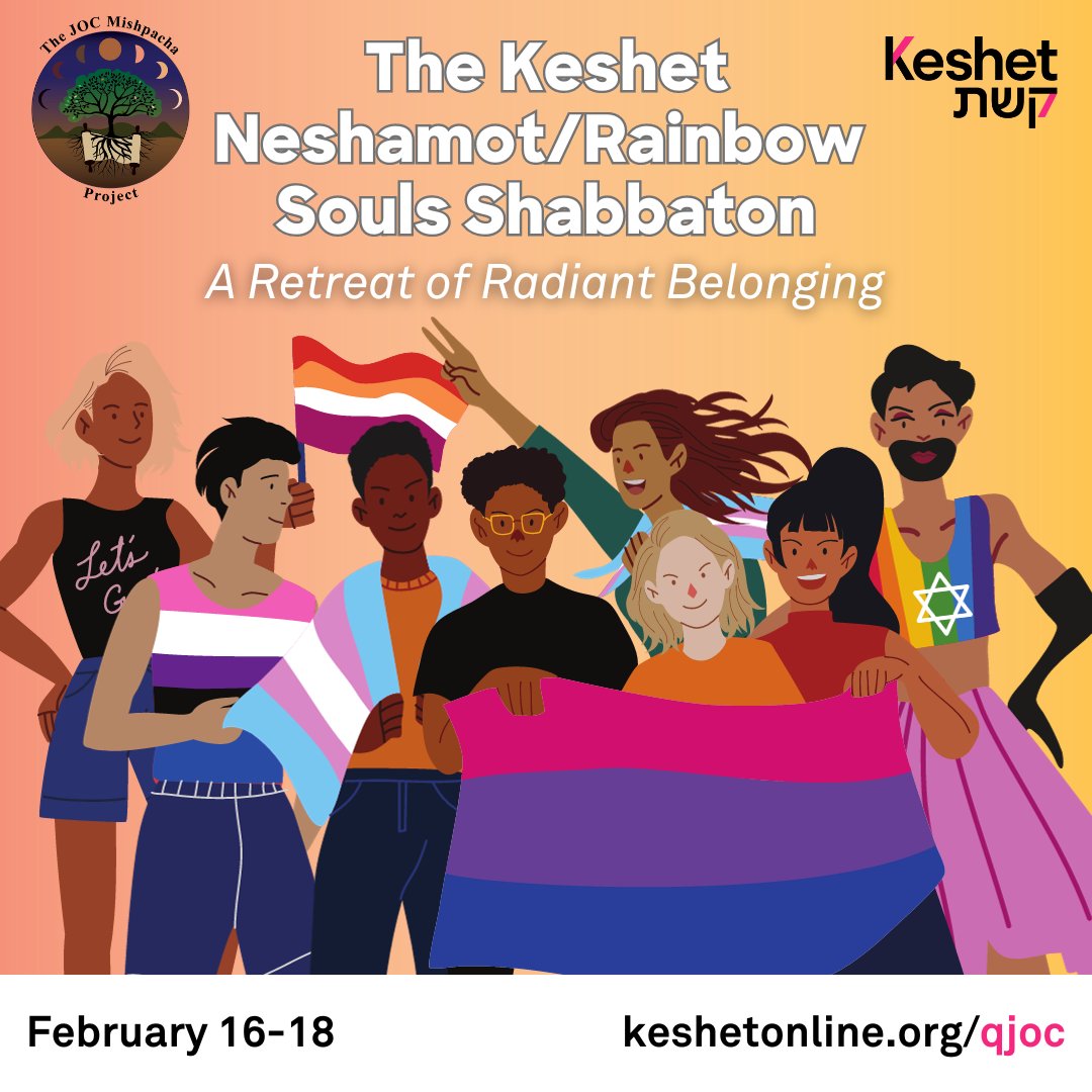 Join us and Keshet next month! Feb 16th-18th at Pearlstone!
keshetonline.org/.../the-keshet…
The Keshet Neshamot/Rainbow Souls Shabbaton: A Retreat of Radiant Belonging is a Shabbat weekend retreat dedicated to celebrating the authentic and wonderful spirit of Queer Jews of Color (QJOC)