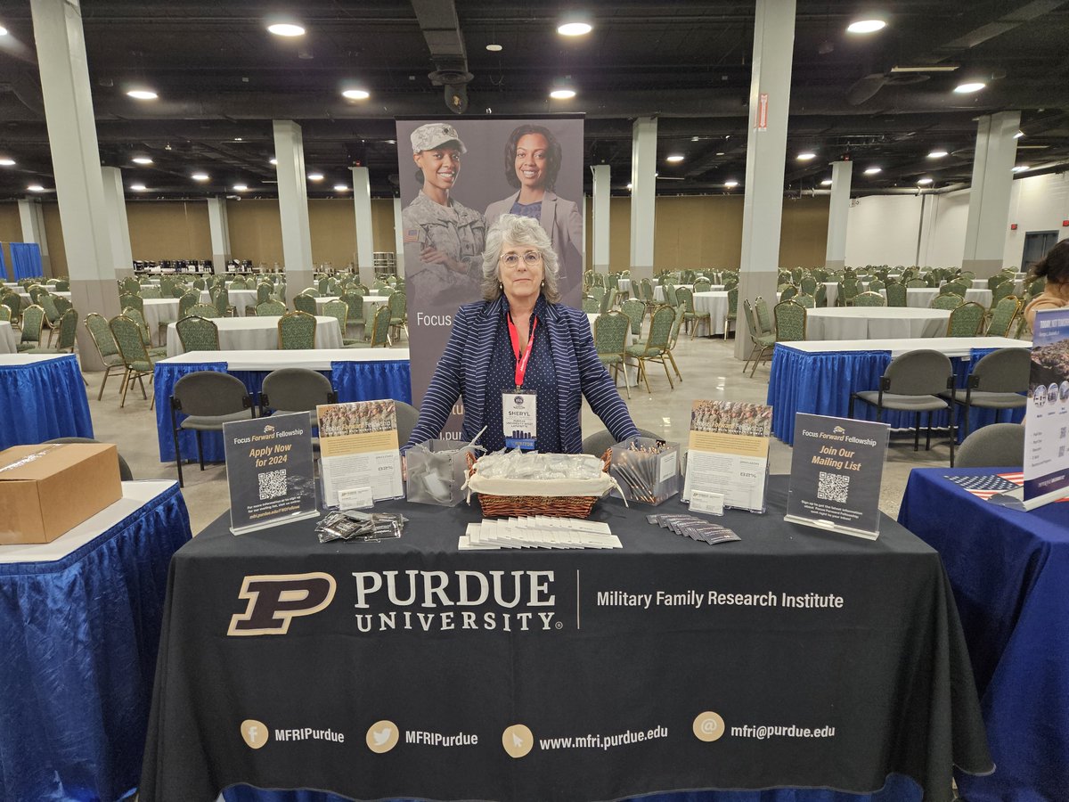 Hey, #NatCon2024! Don't forget to stop by the #FWDFellows Exhibit Hall booth. We will be there today and tomorrow to tell you more about our engaging program for women student veterans. 

🎓  Learn more: mfri.purdue.edu/FWDFellows
ℹ️  Attend an info session: bit.ly/FWDInfo2024