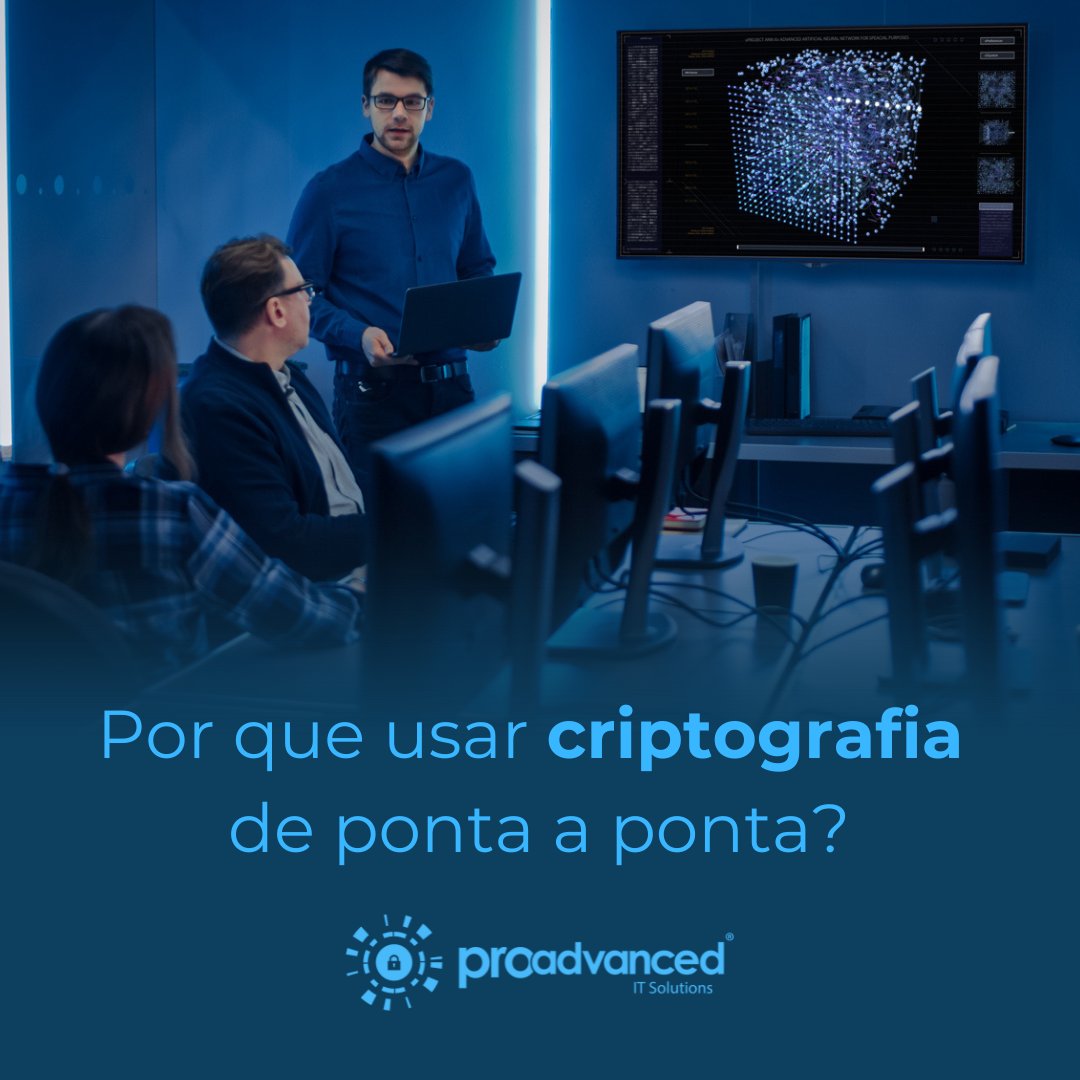 ProAdvancedTI's tweet image. Por que usar criptografia de ponta a ponta?

Na Pro Advanced, entendemos a importância de proteger suas comunicações contra ameaças digitais.

A criptografia de ponta a ponta é a chave para garantir a confidencialidade e a integridade dos seus dados.

Torne suas conversas e