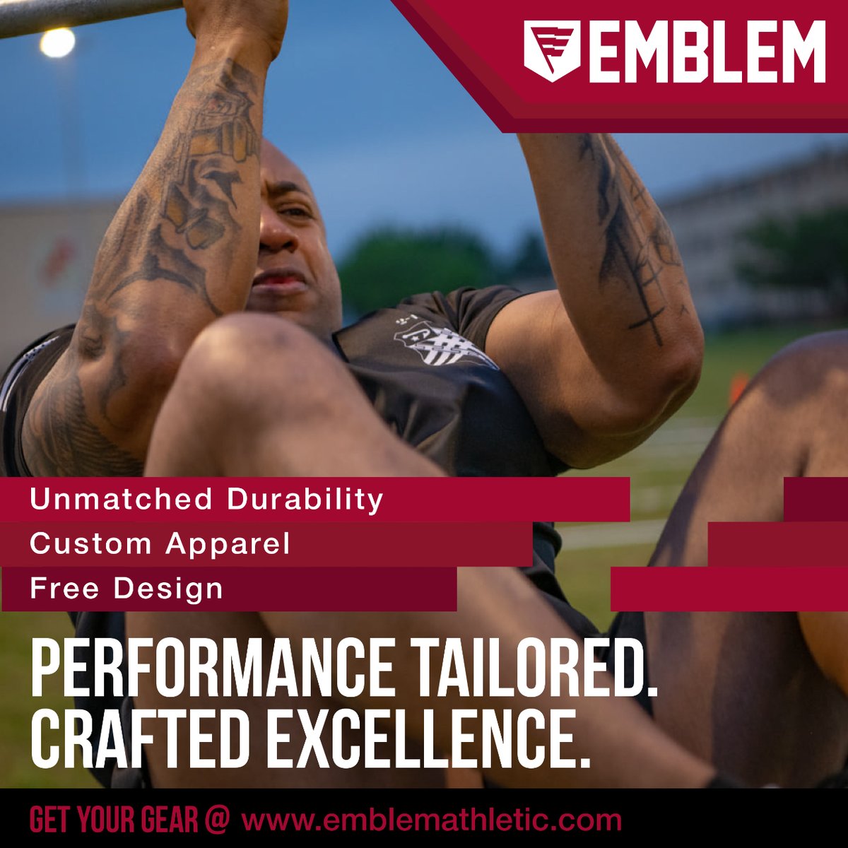 EmblemAthletic's tweet image. Crafted with precision, worn with pride. Dive into the world of Emblem's custom unit orders for a blend of style and precision. #builtforservice #madeinamerica