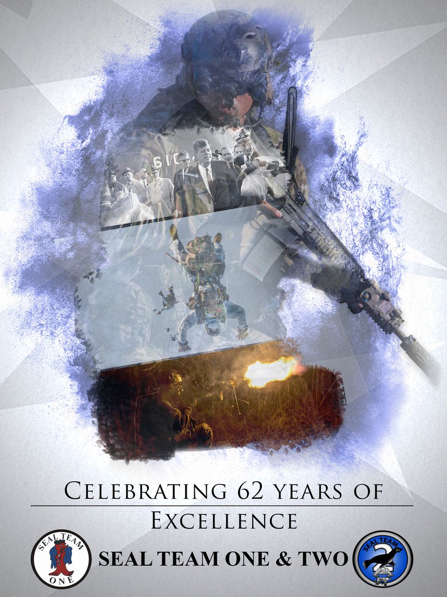 SOCOM and #NSW recognizes the 62nd anniversary of the establishment of America's first two <a href="/USNavy/">U.S. Navy</a> #SEAL teams, which were established in 1962. 

#NavySEALs #SealTeam1 #SealTeam2