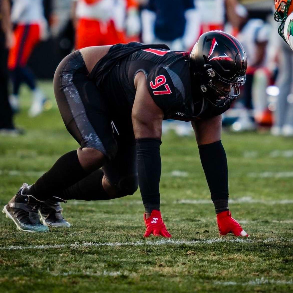 JamesLarsenPFN's tweet photo. BREAKING: With the 4th pick in the #XFL Dispersal Draft, the Arlington Renegades selected DT LaRon Stokes, per source. 

Stokes played with the Vegas Vipers in 2023, totaling 28 tackles and 2 sacks. #UFL https://t.co/lt9uYGALAv