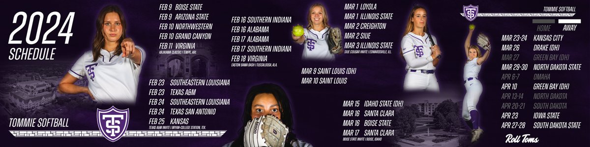 TommieSoftball's tweet photo. Tommie Softball coming to a town near you😤

📰 - https://t.co/hQnzusD8NS

#RollToms https://t.co/jE6P0oS1Ct
