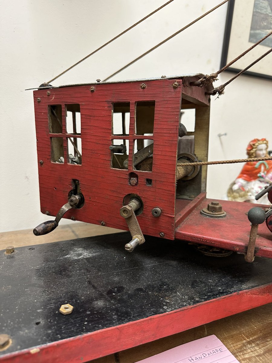 astraantiques's tweet photo. Have a great evening and we will leave you with this 1930βs toy crane based on a crane used on #hull #docks #hulldocks #dockscrane #crane #toycrane #handmade #astraantiquescentre #hemswell #lincolnshire https://t.co/0IpEtB20N5
