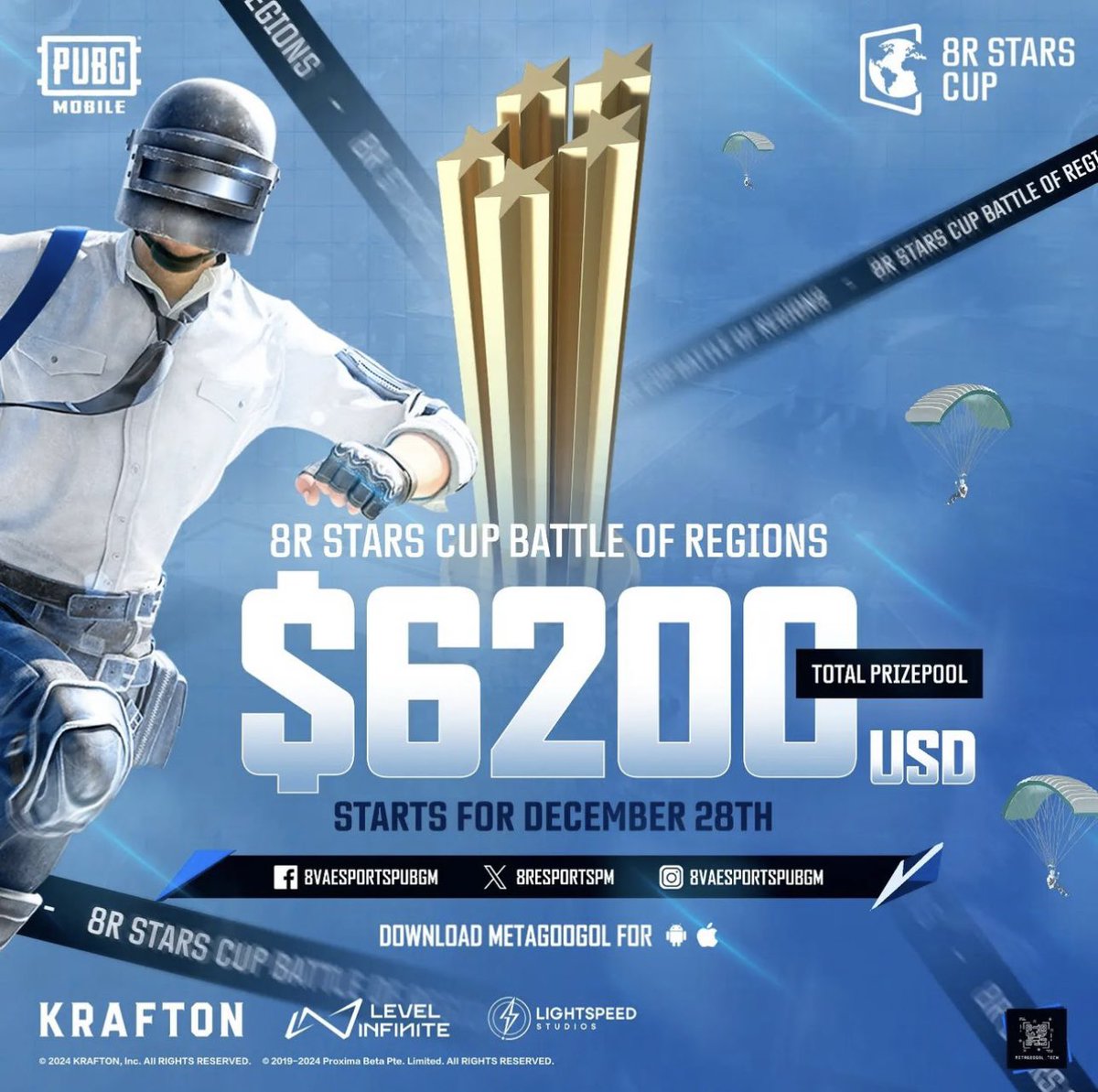 metagoogoltech's tweet photo. Let’s Go!!!! Tournament starts at 3:00 PM EST/ 5:00 PM GMT  

https://t.co/2Q90couduF

#metagoogol #esports #pubg https://t.co/BjrYCVR6Np