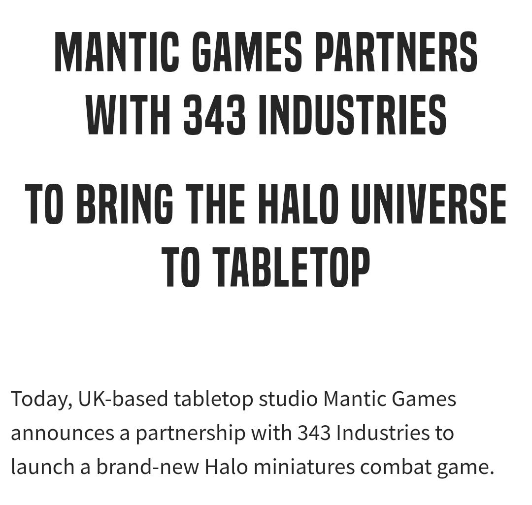 Bro... I'm releasing a #tabletop game made *IN* Halo tomorrow, mainly because a real tabletop Halo game doesn't exist...

Then this news breaks today 😅