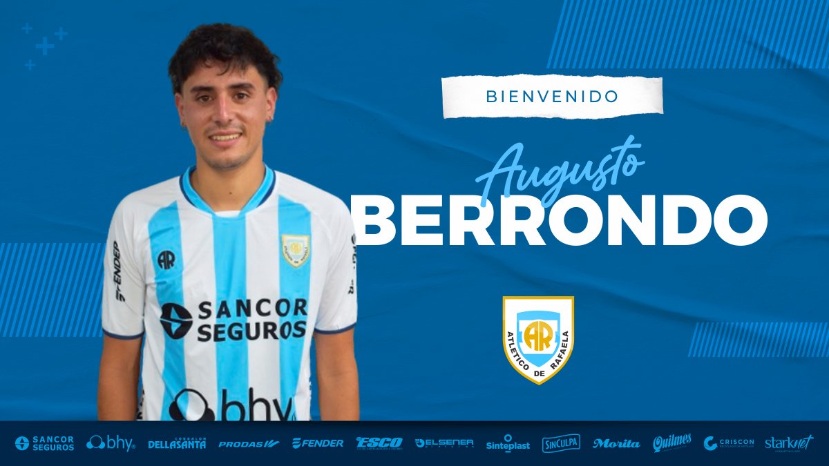 OficialAMSyD's tweet photo. ⚽️¡Bienvenido Augusto! 💪
Walter Augusto Berrondo se suma al plantel profesional para la temporada 2024 de la Primera Nacional y Copa Argentina. El extremo nacido en San Miguel de Tucumán y proveniente de Racing de Córdoba, firmó su contrato y se sumó a los entrenamientos. https://t.co/OHEbRMospi