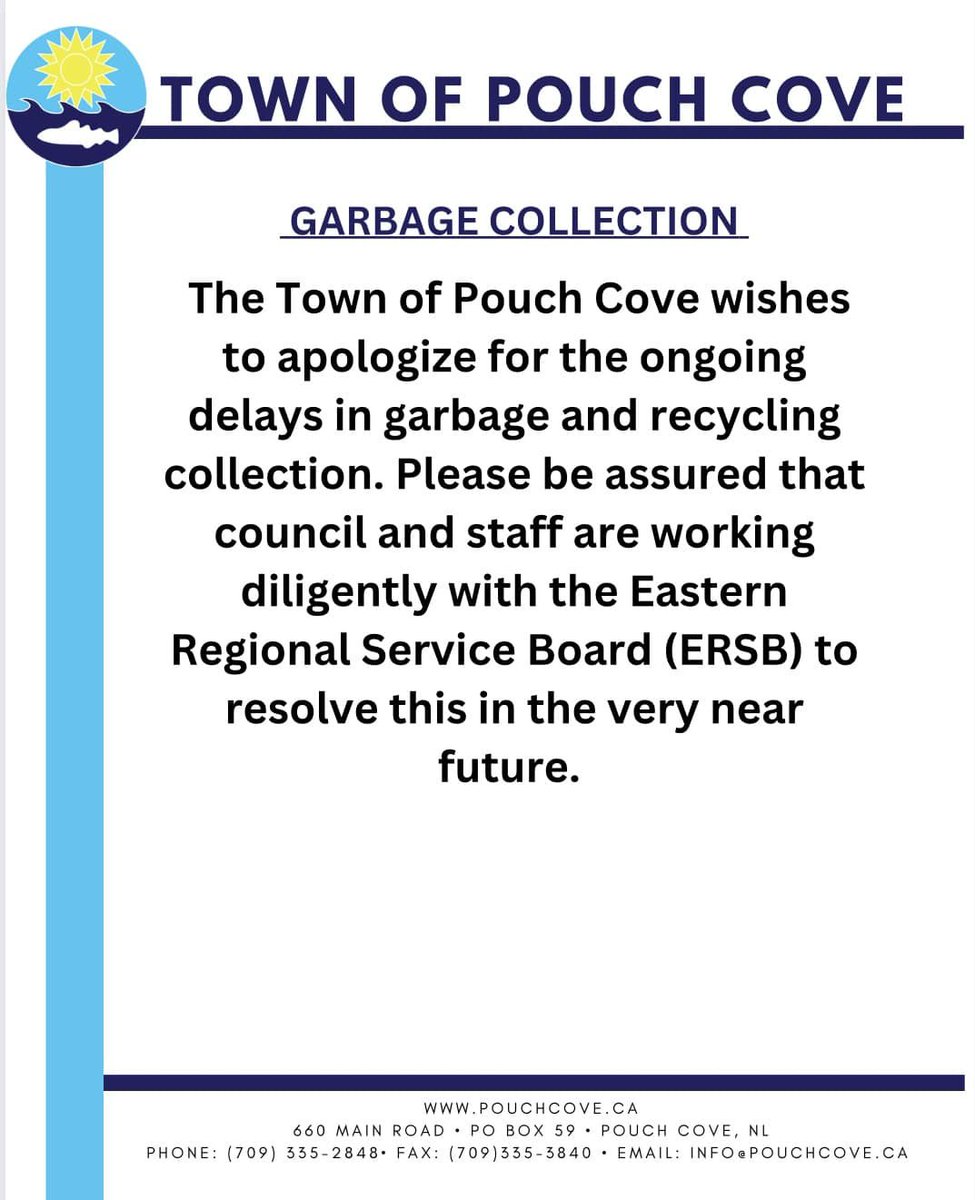 Town of Pouch Cove (@townofpouchcove) on Twitter photo 