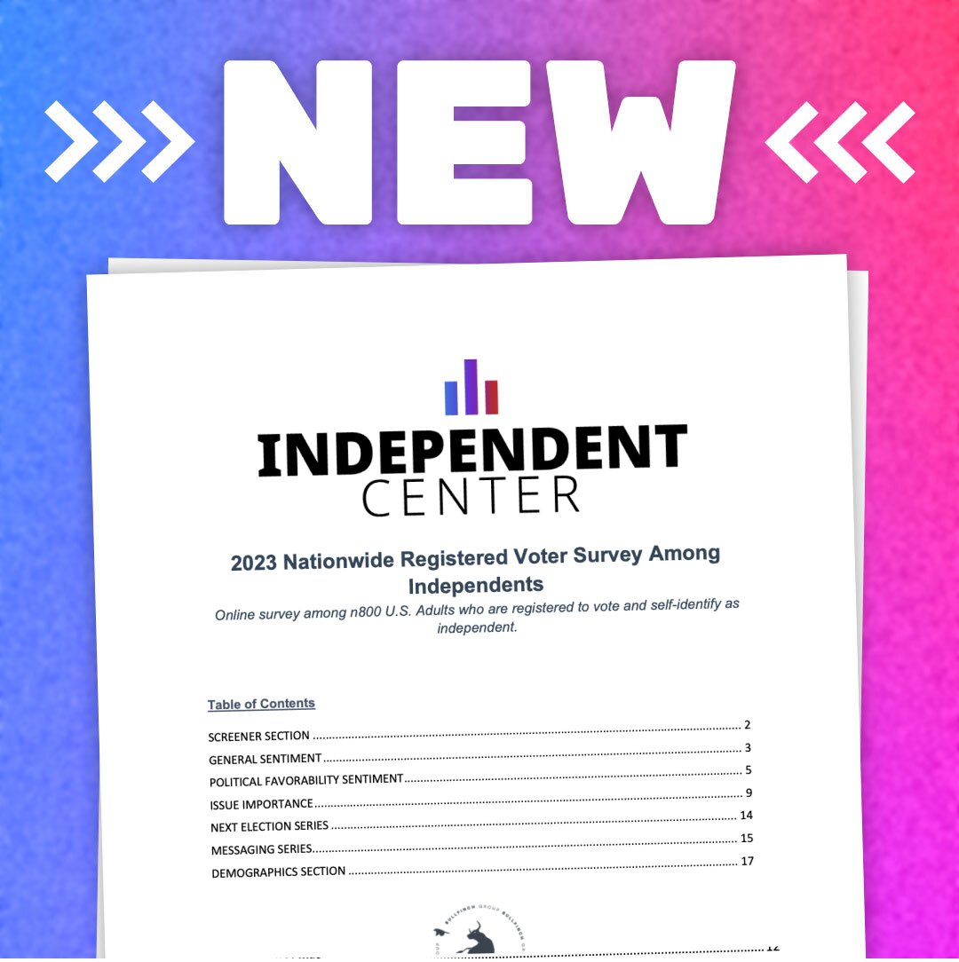 Independent_Cen's tweet photo. Everyone’s talking about independent voters.

If you're going to win our vote, you'd better get to know us &amp; what we want.

Our nationwide survey dives deep into voting preferences, social &amp; economic issues &amp; more: https://t.co/SGYLLiFBVz

#Independents #politics #Elections2024 https://t.co/D7QXKEq1YG