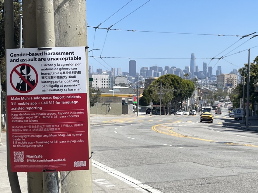 SFMTA_Muni's tweet photo. Wherever your weekend takes you, make sure to keep #MuniSafe. Find out how we're keeping your safety on #SFMuni as our top priority and meet the team behind this goal at https://t.co/xCSL25hTsI. https://t.co/X8U3rfMrkE
