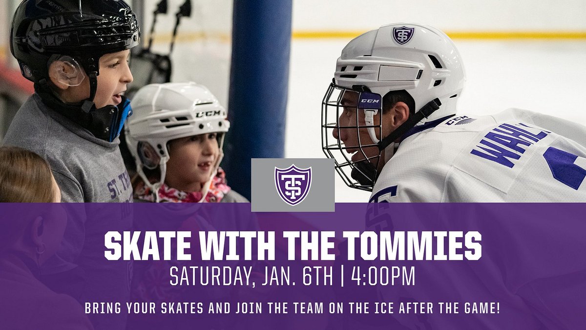Do not forget your skates!!!

We are so excited to meet you all after the game on the ice!

#RollToms | #FidesInFratrem