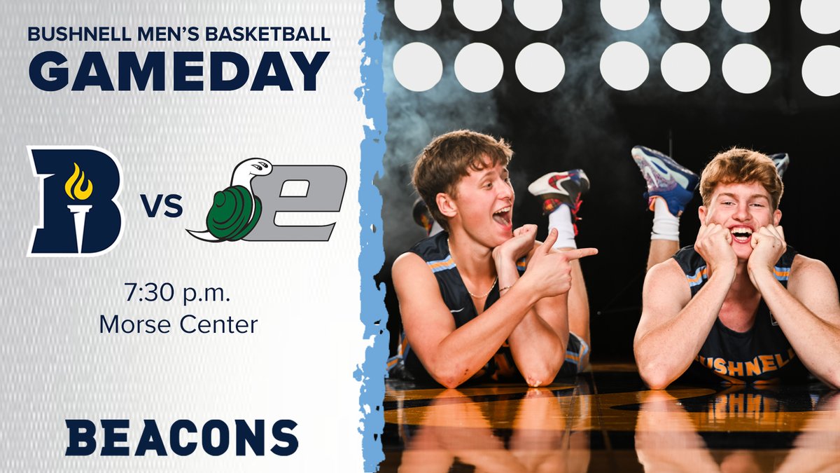 G A M E D A Y ‼️

The Beacons host Evergreen tonight for the conference HOME opener. The women play at 5:30 p.m. followed by the men at 7:30 p.m. in the Morse Center. 🏀
