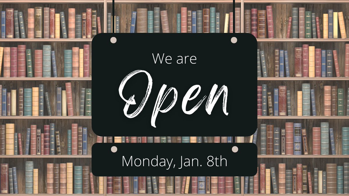 RiceLib's tweet photo. While there won't be any classes on Monday for Martin Luther King Jr. Day, the library will be open our regular hours from 7AM - Midnight.

Feel free to come in with any questions - we're here to help!
#usi #ricelibrary https://t.co/iw1548uMCz