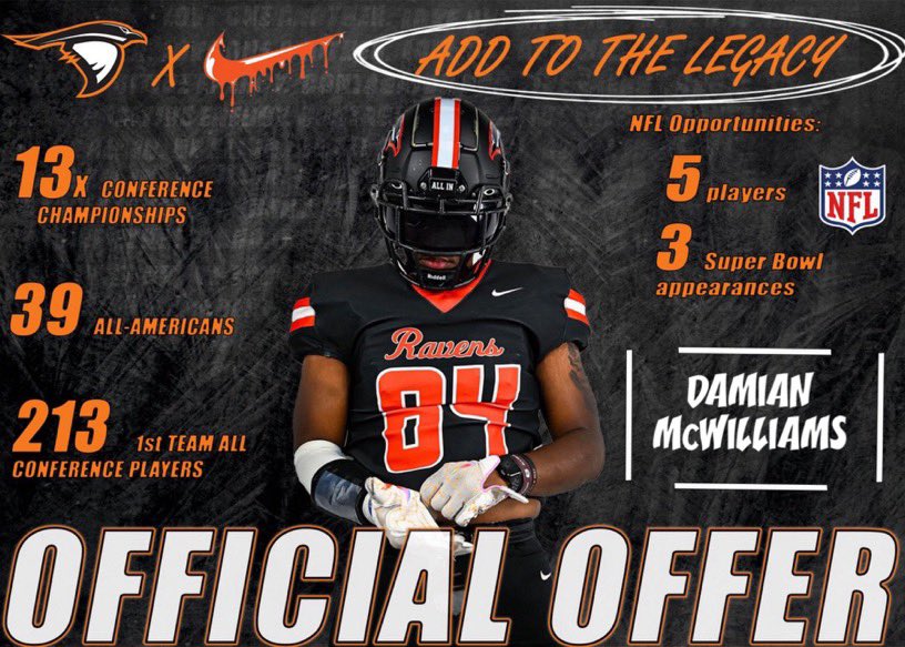 Damian McWilliams (@dmcwilliams_12) on Twitter photo After a great conversation with <a href="/coachmonty11/">Coach Monty</a> Iโm excited to announce that i have receive an official offer from <a href="/AndersonRavens/">Anderson University</a> After a great conversation with <a href="/coachmonty11/">Coach Monty</a> Iโm excited to announce that i have receive an official offer from <a href="/AndersonRavens/">Anderson University</a>