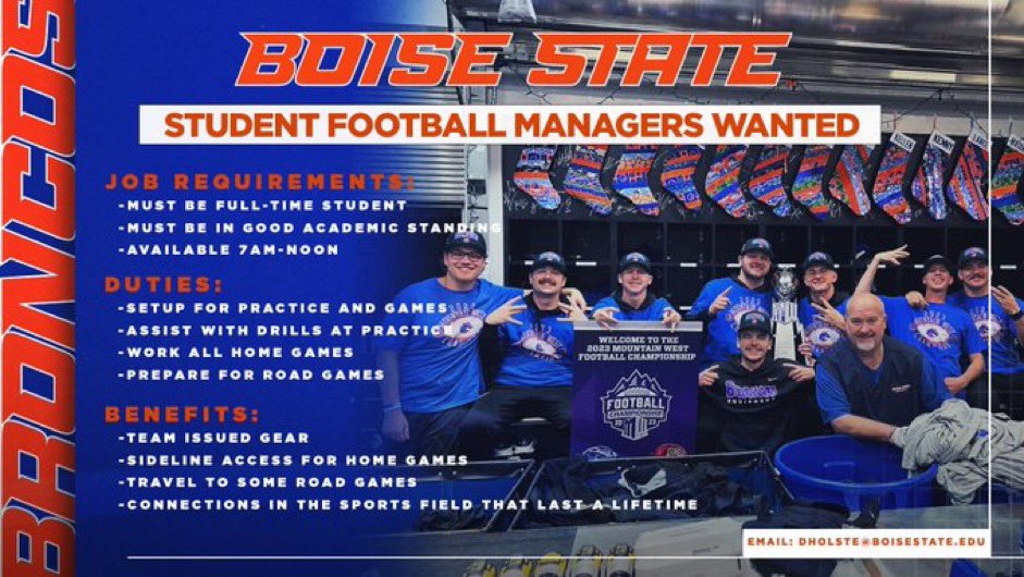 There’s still time to join the team behind the team! We are still looking for a few more motivated student managers to join our team #WhatsNext