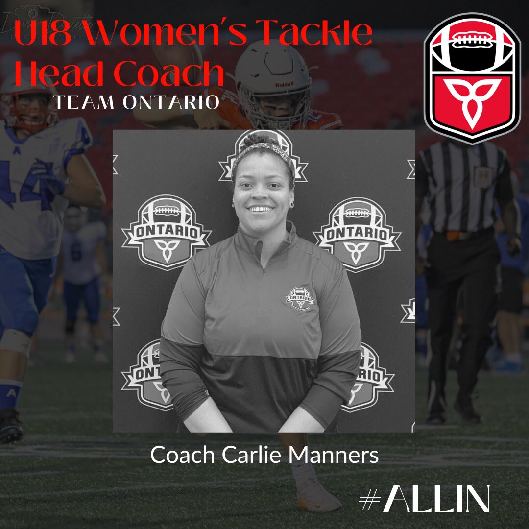 Football Ontario is excited to announce that Coach Carlie Manners is the new HC of our U18 Team Ontario Women’s Tackle Program! 

We are thrilled to have Coach Manners leading this program and look forward to her success! 

More: footballontario.net/2024/01/05/car…

#ALLIN
