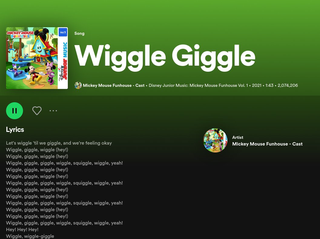 wgw_eth's tweet photo. https://t.co/yOYTb3jCJC
Wiggle, giggle, wiggle.. (HEEEEY!)
Wiggle, giggle, giggle, wiggle, squiggle, wiggle, YEAH!
Kinda silly, kinda something that can wiggle up your day!
You can wiggle, giggle, wiggle 'til you're feeling okay!
#Ethscriptions #MfMickeys #MickeyMouse @mfmickey_eth