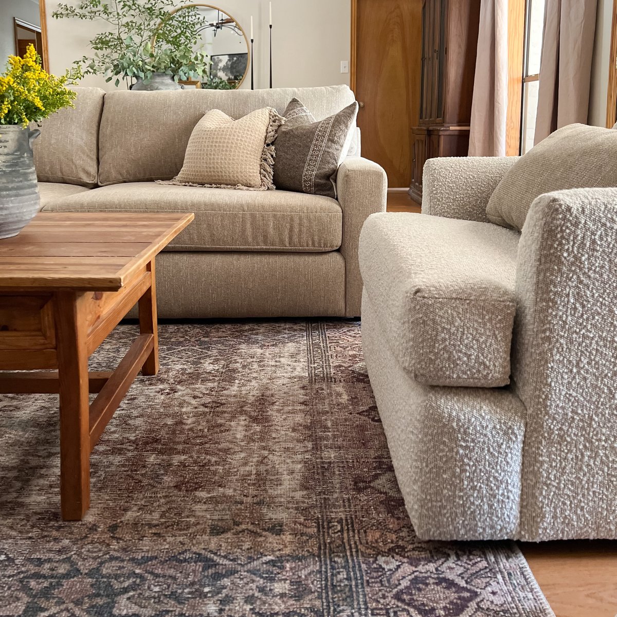 With deep seating and loose pillow cushions, you'll never want to leave the comfort of our Harpella Sofa! bit.ly/46q8Yf5