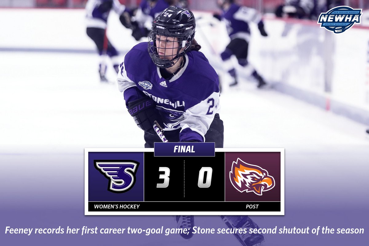 SKYHAWKS WIN‼️

Bailey Feeney records her first career two-goal game, while Eve Stone secures her second shutout of the season between the pipes! 🏒

#GoHill