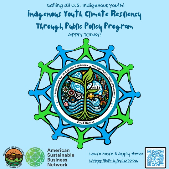 RiseUpBCCA's tweet photo. Calling all Indigenous Youth to join the Indigenous Youth Climate Resiliency Through Public Policy Program!🌿

13 weeks of virtual workshops + *paid* trip to D.C. 🏛️

Apply NOW and be a part of something extraordinary!

#ClimateAction #IndigenousResilience #IndigenousYouth https://t.co/NufQbQwTW0