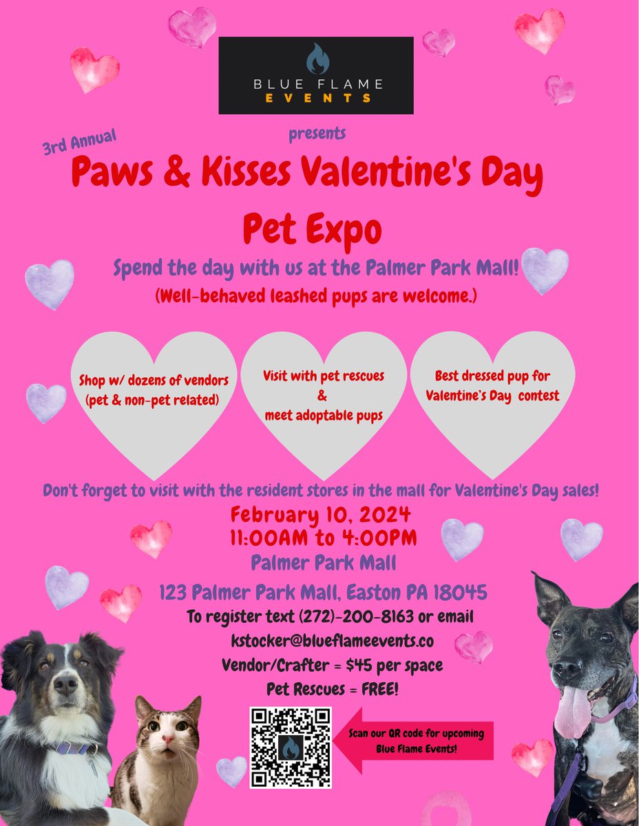 blueflameevents's tweet photo. Registration is now open for vendors & rescues!
https://t.co/QBJMLUqBI8
#trending #blueflameevents #pawsandkisses #petrescue #palmerparkmall #petevent #fyp #ICYMI https://t.co/eGK4dQDqQv