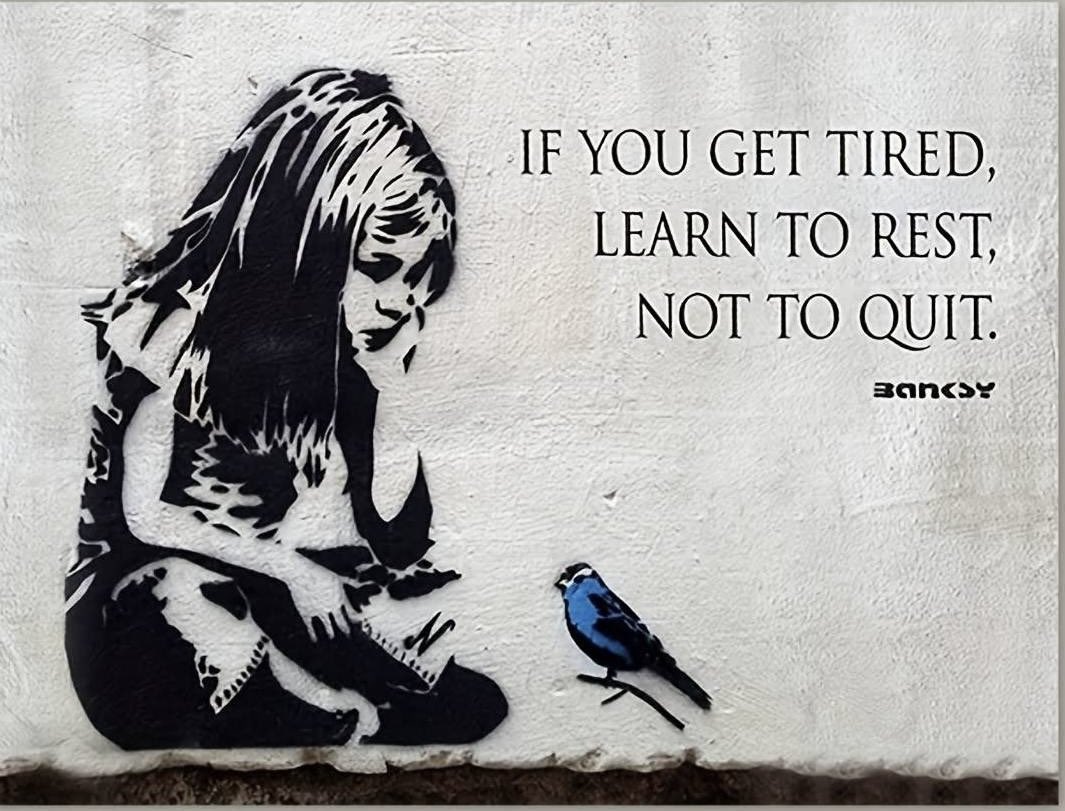 Banksy #TruthToPower #NeverGiveUp