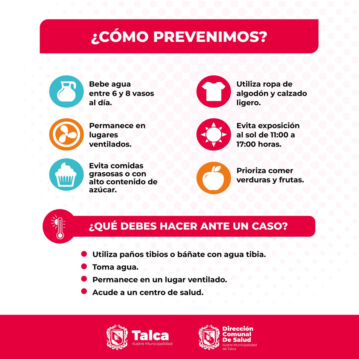 IMTalca's tweet photo. Llegaron las temperaturas abrumantes 🥵 y consigo los golpes de calor, ¿los conoces?
Desliza 👉🏼y comparte✅ https://t.co/ciAQpzWutu
