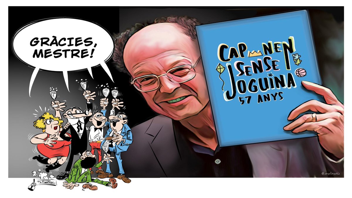 CapNenSJ's tweet photo. 💙Avui @rosabadiarb ha donat el tret de sortida al #CNSJ d'enguany homenatjant al mestre Ibáñez.
🫂Gràcies, mestre! https://t.co/yGvImoFKAn
