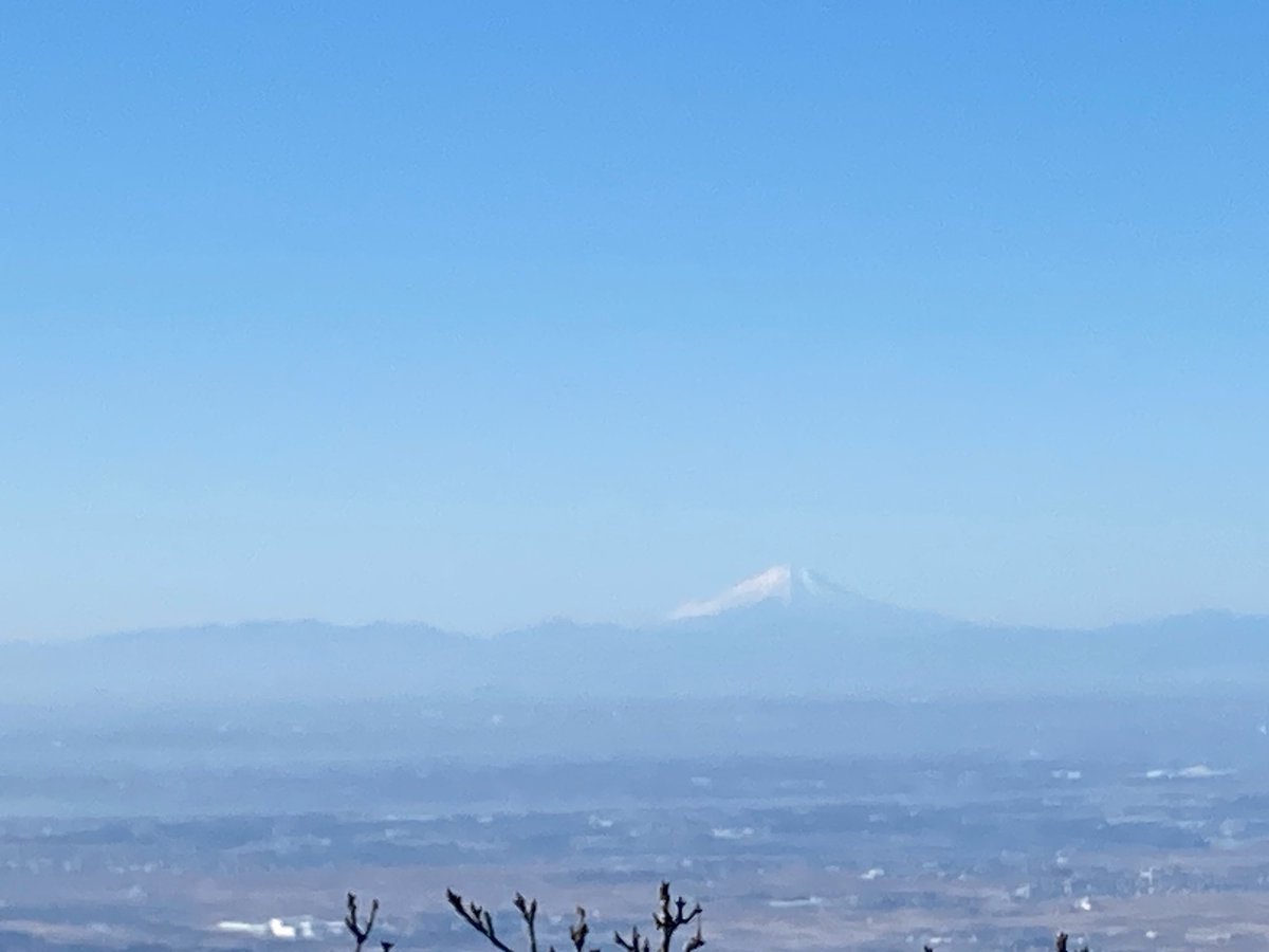 筑波山からの富士山