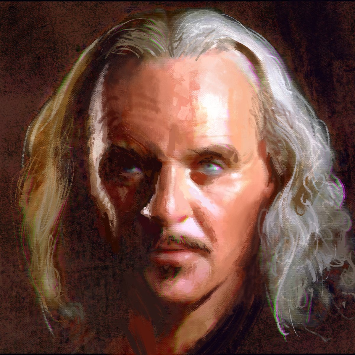 Did a head study of Anthony Hopkins in the Legend of Zorro, image size:1200x1200