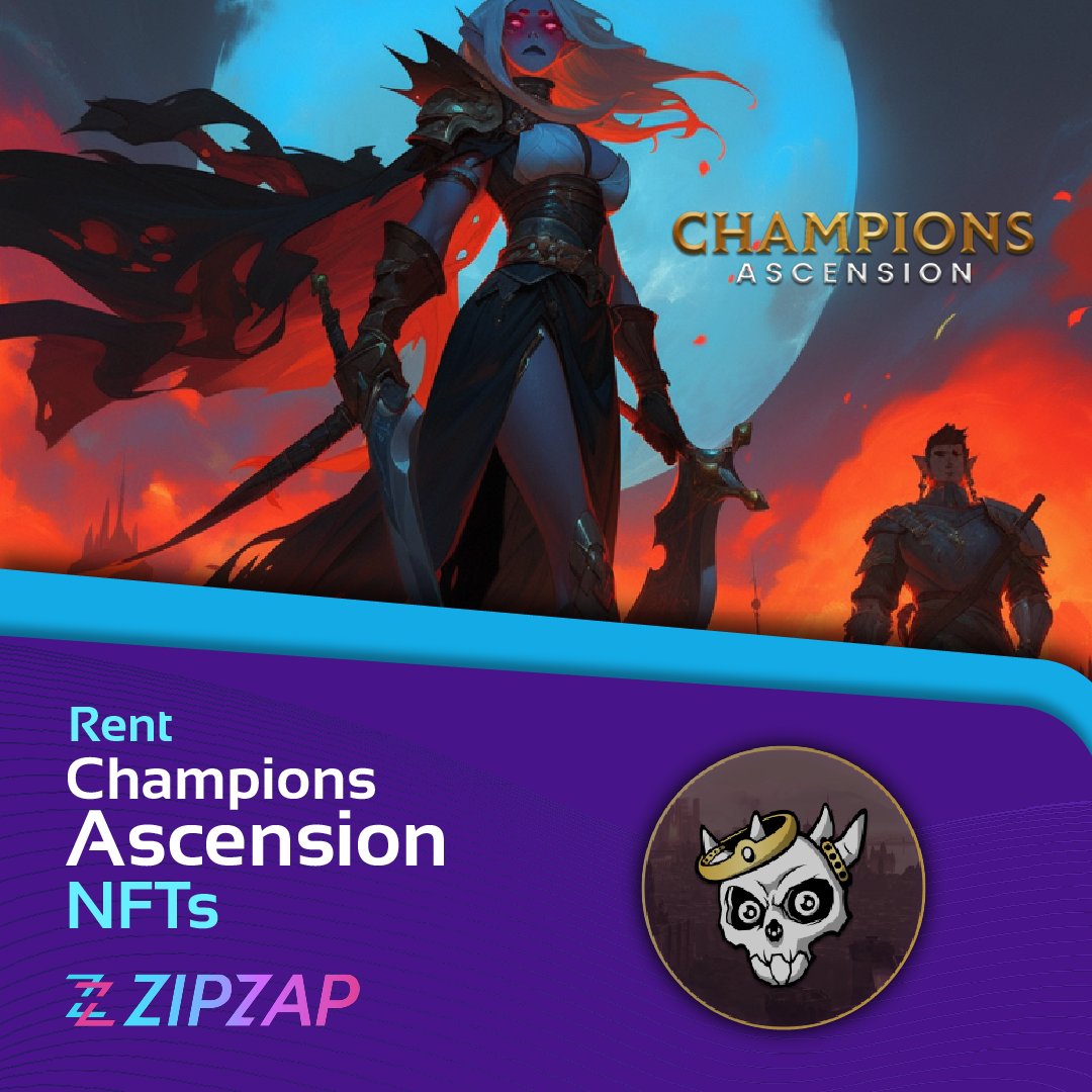 zipzap_web3's tweet photo. Embark on the ultimate adventure with Champions Ascension! Discover the web3 revolution with Prime Eternal NFTs and start earning CHAMP token. 🏆

👉 You can rent NFTs from Champions Ascension and other web3 games by entering: https://t.co/WJcUgavZji https://t.co/MLZjNneDY4